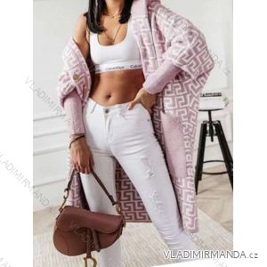 Damen-Strickjacke mit langen Ärmeln (Einheitsgröße S/M) ITALIAN FASHION IMWKK232891