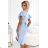 Etuikleid sozial elegant NINA mit Taschenausschnitt, Ärmeln und Gürtel (XS-XL) Polish FASHION NMC-479-6/DR 2xl