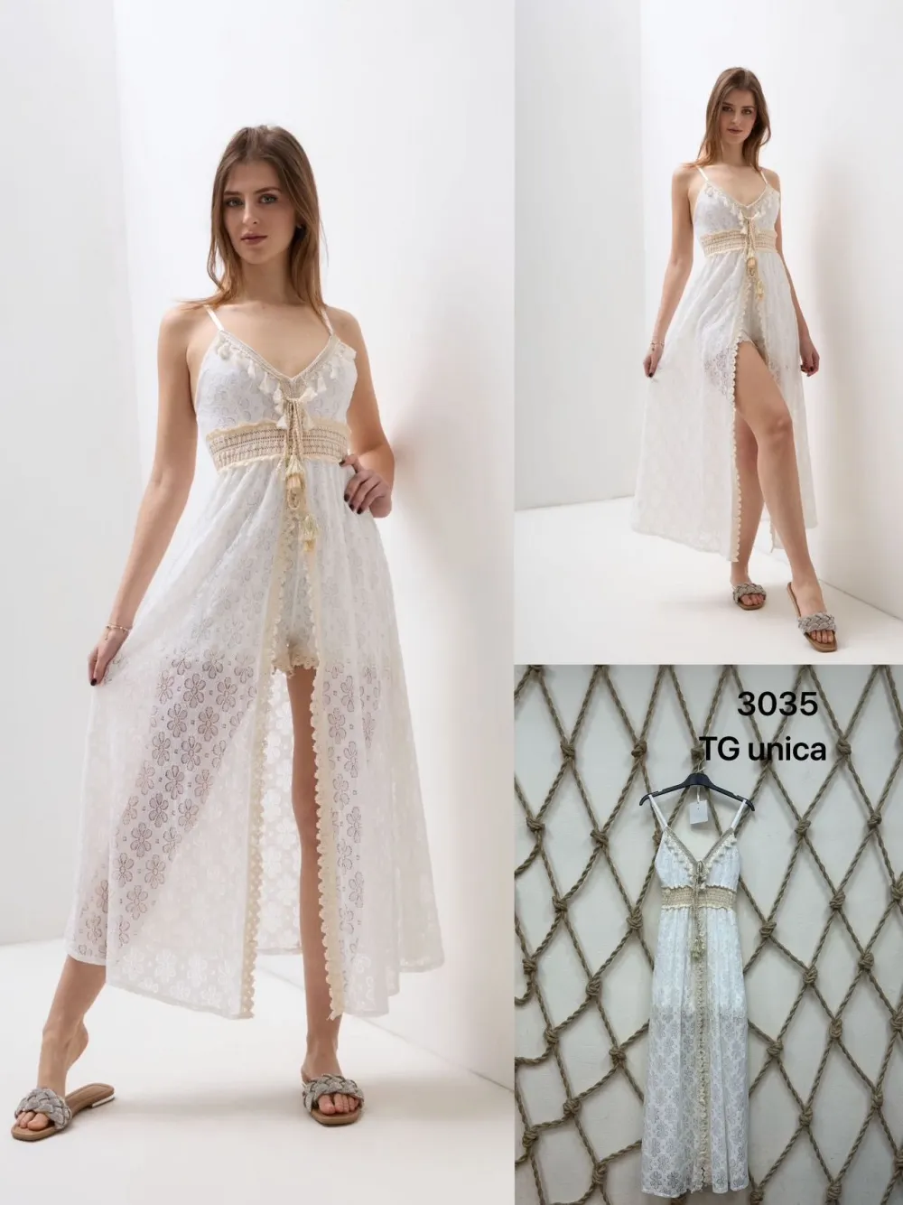 Elegantes ärmelloses Damenkleid (S/M EINHEITSGRÖSSE) ITALIAN FASHION IMPGM23011