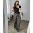 Langarm-Hemdkleid für Damen (S/M EINHEITSGRÖSSE) ITALIAN FASHION IMWD232607 -   hnědá gepard -   M / L