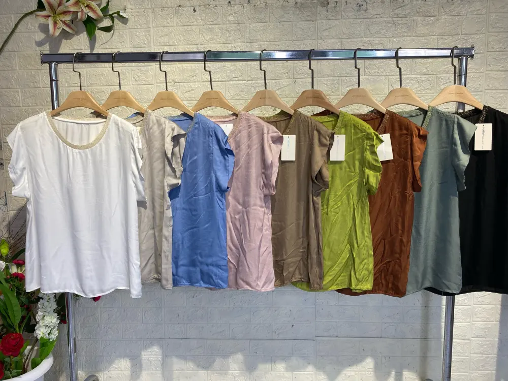 Kurzarm-T-Shirt für Damen (S/M EINHEITSGRÖSSE) ITALIAN FASHION IMPGM2431142