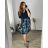 Šaty košilové oversize krátký rukáv dámské (M/L//XL ONE SIZE) ITALSKÁ MÓDA IM422525 46/48 weiß