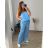 Damen Warmes Langarmkleid (L / XL ONE SIZE) ITALIAN FASHION IM421MIA