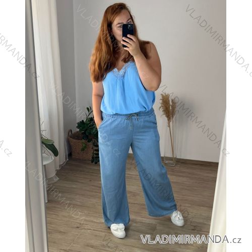 Damen Warmes Langarmkleid (L / XL ONE SIZE) ITALIAN FASHION IM421MIA 46/48 hellblau
