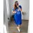 Langes, übergroßes Kurzarmkleid für Damen, Viskose, Übergröße (2XL/3XL/4XL, EINZIGE GRÖSSE), ITALIAN FASHION IMD22450/DR, Rosa, 2XL/3XL