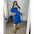 Lässiges Kurzarmkleid für Damen in Übergröße (L/XL/2XL Einheitsgröße) ITALIAN FASHION IM723061