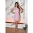 Damen Plus Size (42-46) langes elegantes ärmelloses Partykleid POLISH FASHION PMLBC23265-10 36 růžová světlá