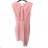 Damen Plus Size (42-46) langes elegantes ärmelloses Partykleid POLISH FASHION PMLBC23265-10 36 růžová světlá