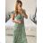 Damen-Sommerkleid mit kurzen Ärmeln und Fransen im Carmen-Stil (M/L, XL/2XL, Einheitsgröße) ITALIAN FASHION IMB23B231
