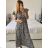 Damen-Sommerkleid mit kurzen Ärmeln und Fransen im Carmen-Stil (M/L, XL/2XL, Einheitsgröße) ITALIAN FASHION IMB23B231 -   grün -   M / L