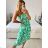 Damen-Sommerkleid mit kurzen Ärmeln und Fransen im Carmen-Stil (M/L, XL/2XL, Einheitsgröße) ITALIAN FASHION IMB23B231