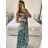 Ärmelloses Icecool-Sommerkleid für Damen (M/L, XL/2XL) AINUOSI ITALIAN FASHION IMB249079 -   blau -   XL/2XL