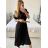 Šaty riflové dlouhé košilové dámské  (uni sl) ITALIAN Fashion IMM24U10878 -   schwarz -   S / M