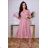 Elegantes Sommerkleid für Damen in Übergröße (40-50 EINHEITSGRÖSSE) POLISH FASHION PMLBL24ELENA/DR grün 50