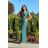 Langes, elegantes Damenkleid mit breiten Trägern (SL) FRENCH FASHION FMPEL23VELVET schwarz 46