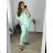 Damen-Set aus langen Hosen und Langarmhemd in Übergröße (L/XL/2XL Einheitsgröße) POLISH FASHION IMWT23BELLA -   modrá mintova -   56/58