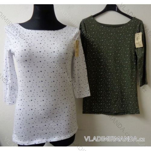 T-Shirt Tunika Langarm Damen (Universal S / M) ITALIENISCHE MODA 2135