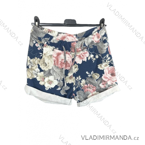 Sommershorts Damen (UNI s / m) ITALIENISCH MODA IMD20199 S / M blau