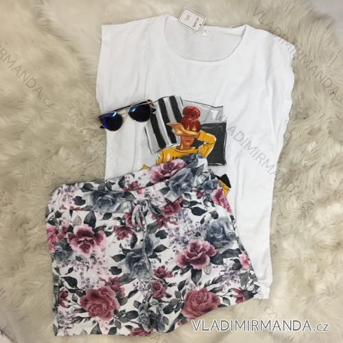 Shorts Sommer Damen Shorts (uni s / m) ITALIENISCHER MODUS IMC19443 S / M weiß