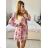 Sommerkleid Carmen aus Musselin für Damen (Einheitsgröße S/M) ITALIAN FASHION IMWE231506 S / M pink