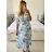 Elegantes Langarmkleid Damen (S / M.ONE SIZE) ITALIAN FASHION IMM211302