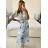 Elegantes Langarmkleid Damen (S / M.ONE SIZE) ITALIAN FASHION IMM211302