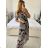 Elegantes Langarmkleid Damen (S / M.ONE SIZE) ITALIAN FASHION IMM211302