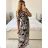 Elegantes Langarmkleid Damen (S / M.ONE SIZE) ITALIAN FASHION IMM211302