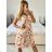 Langärmeliges Sommerkleid für Damen (Einheitsgröße S/M) ITALIAN FASHION IMPES238990  růžová lososová