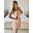 Langärmeliges Sommerkleid für Damen (Einheitsgröße S/M) ITALIAN FASHION IMPES238990  růžová lososová