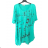 T-Shirt Langarm Damen (uni M-L) TURKISH MODA TM920008  türkis