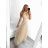 Ärmelloses langes Partykleid für Damen (Einheitsgröße S/M) ITALIAN FASHION IMM24M156 -   beige -   S / M