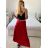 Mittellanger Satinrock für Damen (Einheitsgröße S/M) ITALIAN FASHION IMM23UN6886