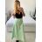 Mittellanger Satinrock für Damen (Einheitsgröße S/M) ITALIAN FASHION IMM23UN6886/DU -   růžová fuchsiová -   S / M