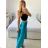 Mittellanger Satinrock für Damen (Einheitsgröße S/M) ITALIAN FASHION IMM23UN6886/DU -   růžová fuchsiová -   S / M