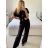 Set aus langen Hosen und Trägertop für Damen (Einheitsgröße S/M) ITALIAN FASHION IMPSH23L32589 S / M schwarz