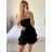 Elegantes ärmelloses Spitzenkleid für Damen (S/M EINHEITSGRÖSSE) ITALIAN FASHION IMWGS231829 -   schwarz -   S / M