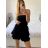 Elegantes ärmelloses Spitzenkleid für Damen (S/M EINHEITSGRÖSSE) ITALIAN FASHION IMWGS231829 -   schwarz -   S / M