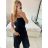 Langer, eleganter, ärmelloser Damen-Overall (Einheitsgröße S/M) ITALIAN FASHION IMWGS231166 -   weiß -   M / L