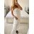 Langer, eleganter, ärmelloser Damen-Overall (Einheitsgröße S/M) ITALIAN FASHION IMWGS231166 -   weiß -   M / L