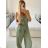 Langer, eleganter, ärmelloser Damen-Overall (Einheitsgröße S/M) ITALIAN FASHION IMWGS231166 -   weiß -   M / L