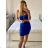 Kurzes, lässiges Kurzarmkleid für Damen (Einheitsgröße S/M) ITALIAN FASHION IMPSH236544