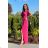 Langes, elegantes Damenkleid mit breiten Trägern (SL) FRENCH FASHION FMPEL23VELVET schwarz 46