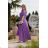Langes, elegantes Damenkleid mit breiten Trägern (SL) FRENCH FASHION FMPEL23VELVET rot 38