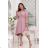 Langes, elegantes Damenkleid mit breiten Trägern (SL) FRENCH FASHION FMPEL23VELVET