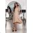 Langes, elegantes Damenkleid mit breiten Trägern (SL) FRENCH FASHION FMPEL23VELVET