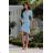 Trägerloses Partykleid aus Tüll für Damen (S/M/L ONE SIZE) ITALIAN FASHION IM923001 weiß 34