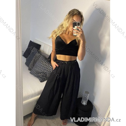 Trainingshose lang Damen (uni s / m) ITALIENISCH MODA IM419836 S / M schwarz