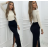 Langer Damenrock (S/M EINHEITSGRÖSSE) ITALIAN FASHION IMPBB24C34549 -   grünes Khaki -   S / M