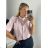 Kleid / Hemd Sommer Damen Strip (uni sl) ITALIENISCHE Mode IM718953 -   pink -   XL/2XL
